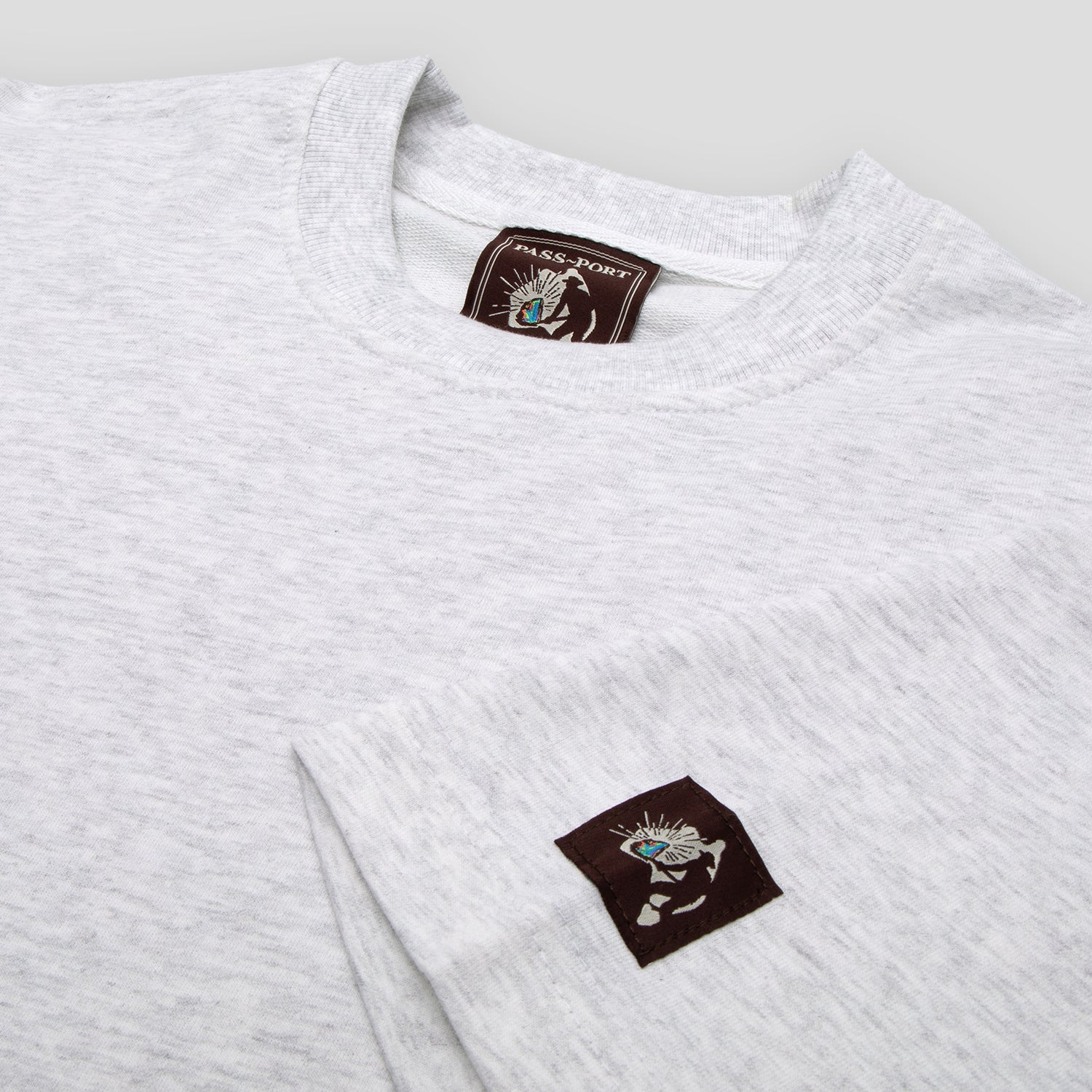 Pass~Port Australian Manufactured Box Fit Tee - White Marle