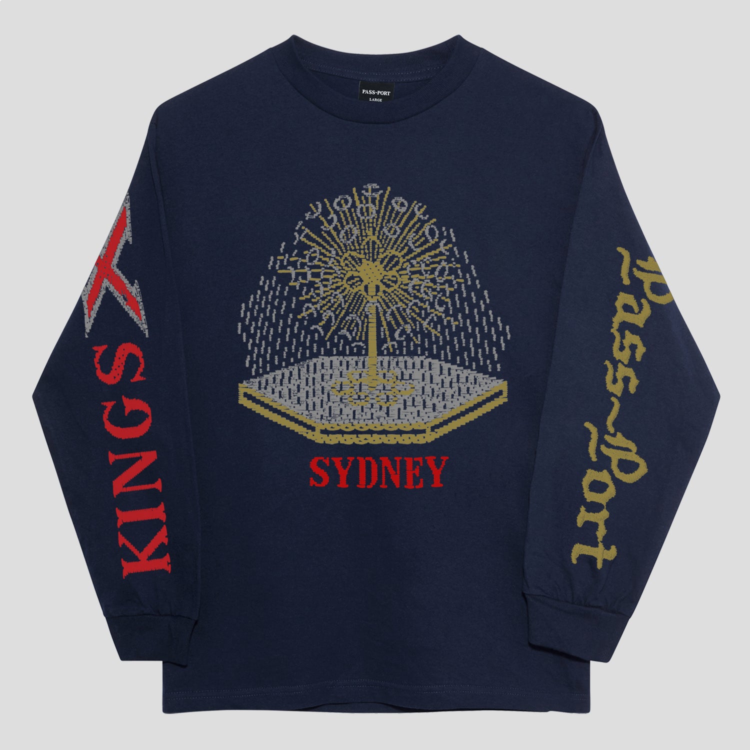 Pass~Port Kings X Long-sleeve Tee - Navy