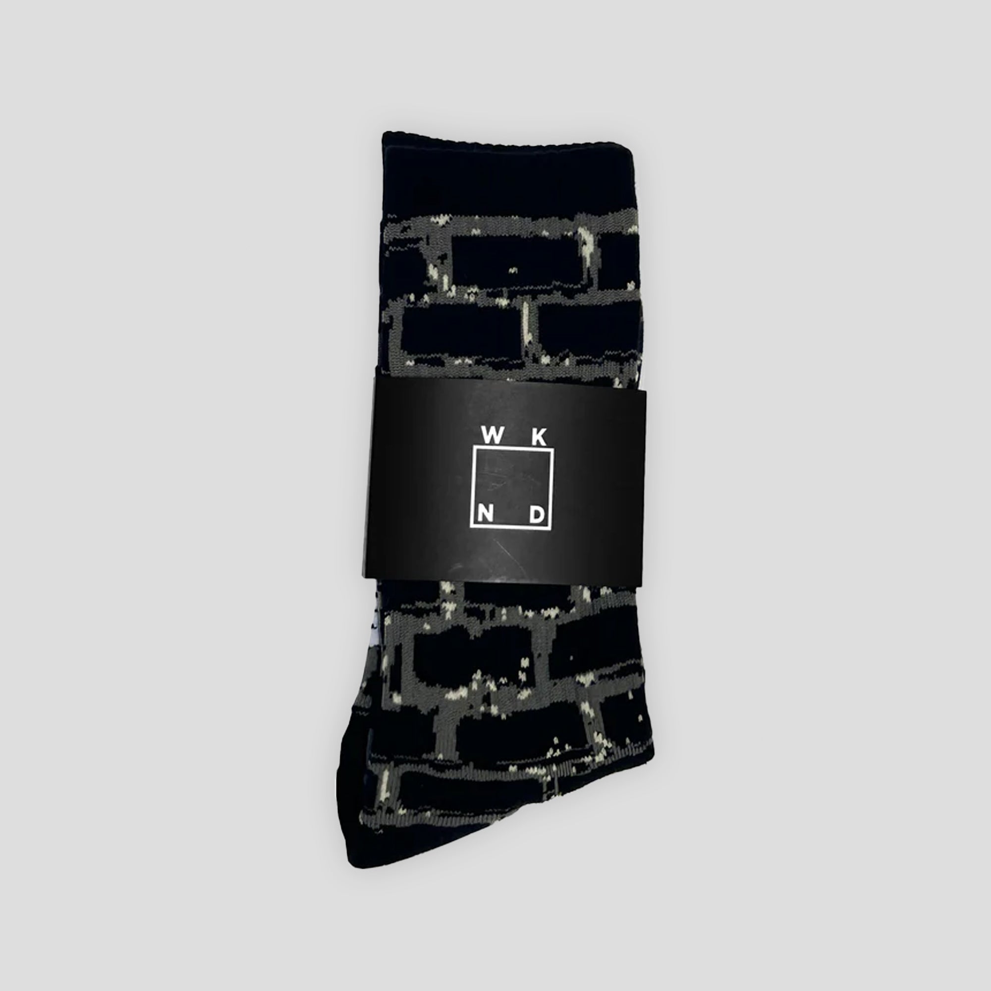 WKND Brick Socks - Black / Charcoal / Light Grey