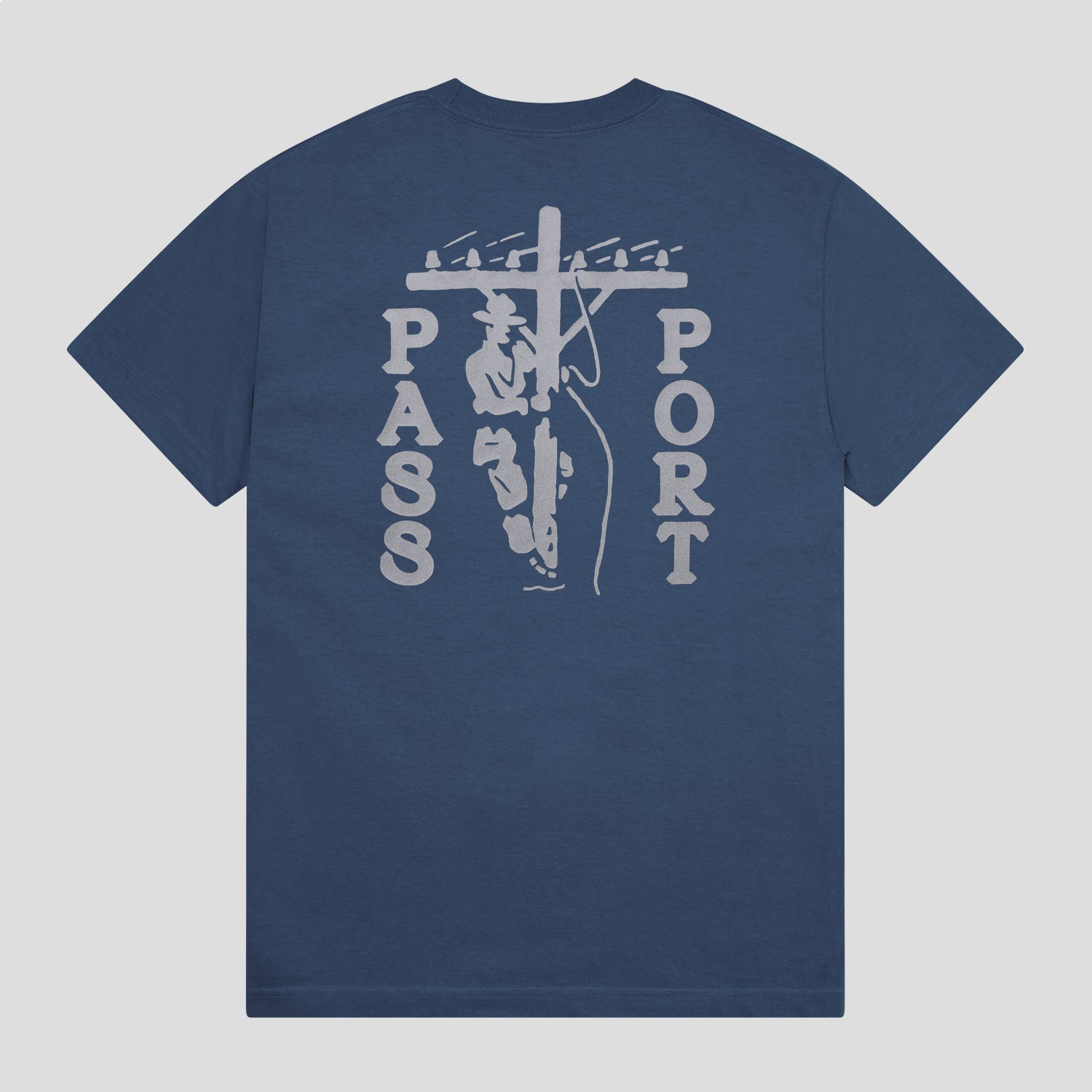 Pass Port Line Worx Pocket Tee Harbour Blue