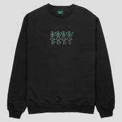 Pass~Port 4 Flowers Organic Fleece Sweater - Black