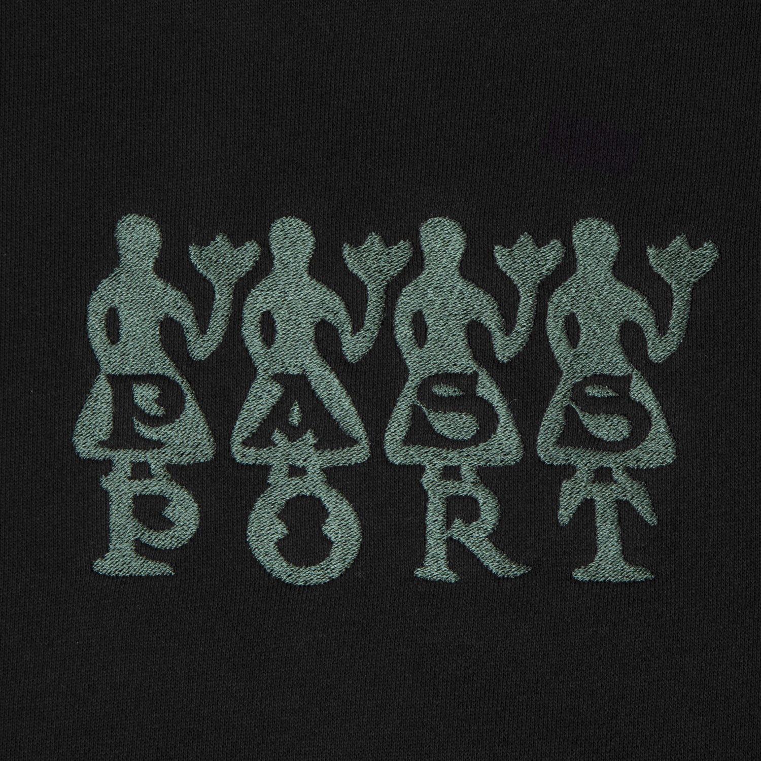 Pass~Port 4 Flowers Organic Fleece Sweater - Black