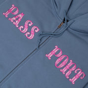 Pass~Port Glint Zip Hoodie - Washed Out Blue