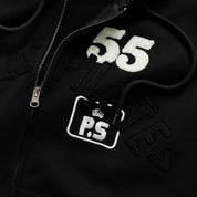 Pearls Skateboards Crown Zip Hood - Black
