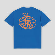 Last Resort AB Atlas Monogram Tee - Royal Blue / Sunset Orange