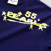 Pearls Skateboards 55 Tee - Deep Blue