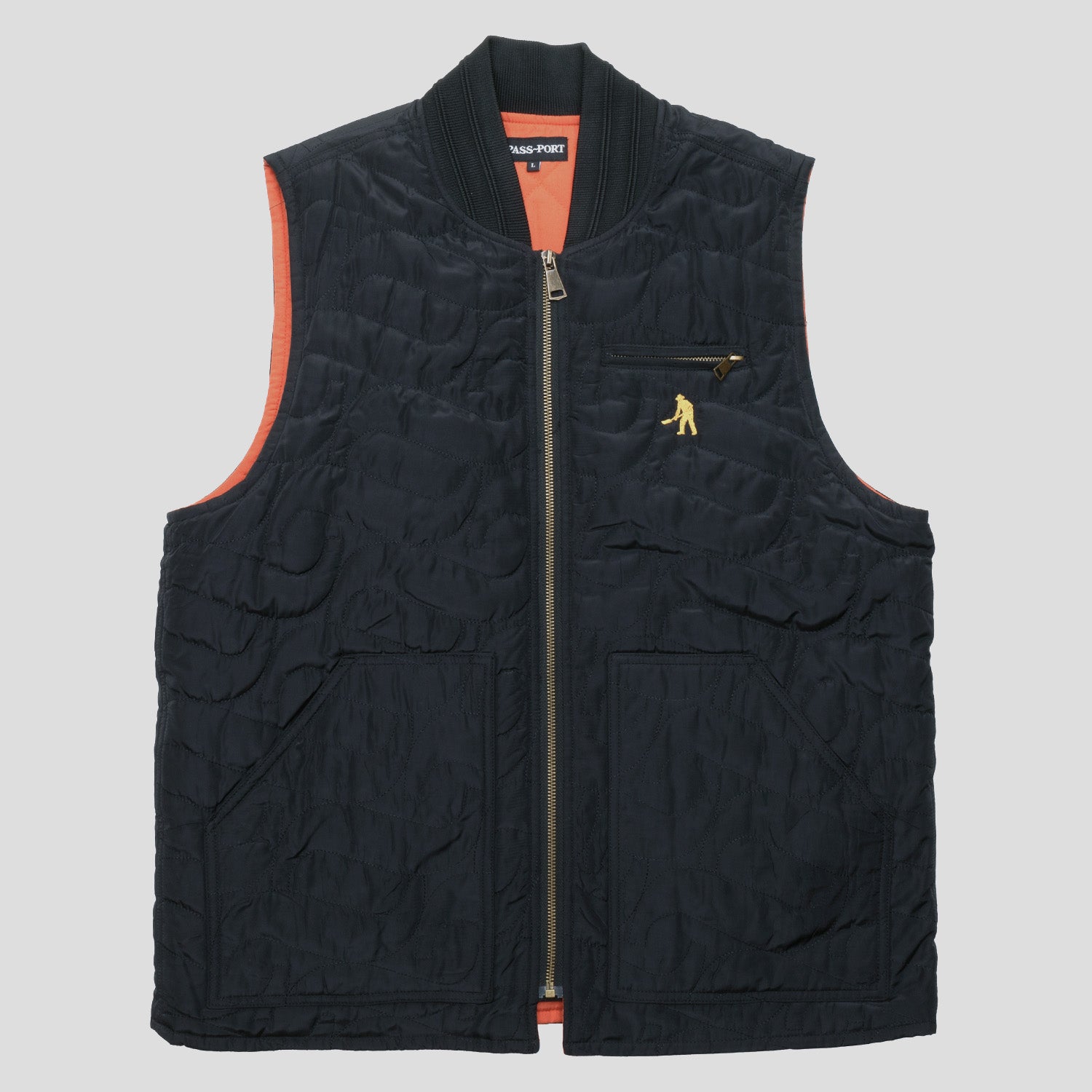 ジャケット・アウター PASSPORT TILDE PUFF PACKERS VEST BLACK Pass~Port Tilde Puff Packers Vest - Black