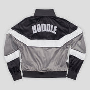 Hoddle Velour Track Top - Black / Grey