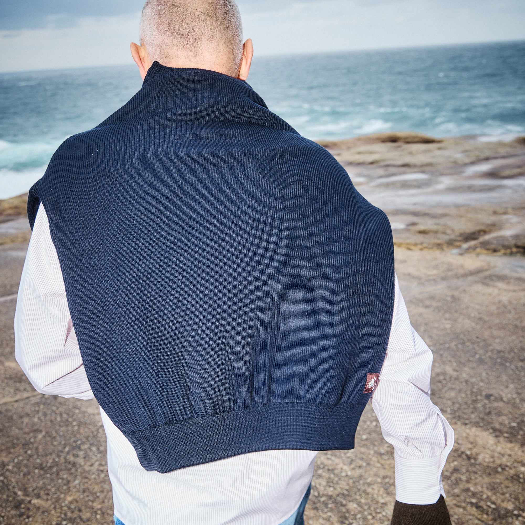 Pass~Port Australian Manufactured Woolen Sweater - Navy