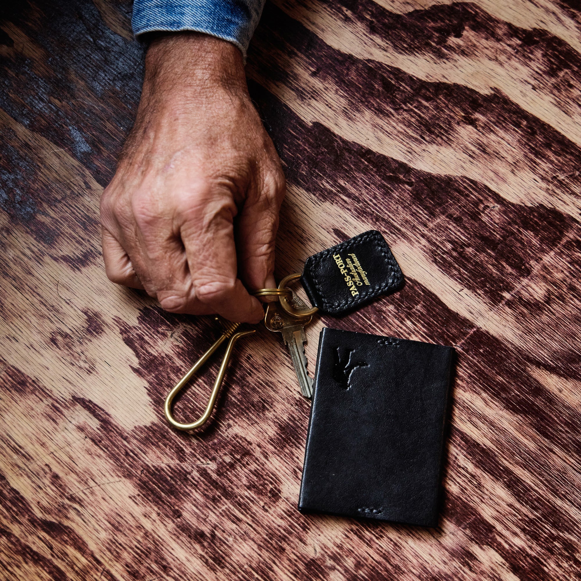 Pass~Port Australian Manufactured Leather Wallet - Black