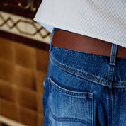 Pass~Port Australian Manufactured Embossed Belt - Brown