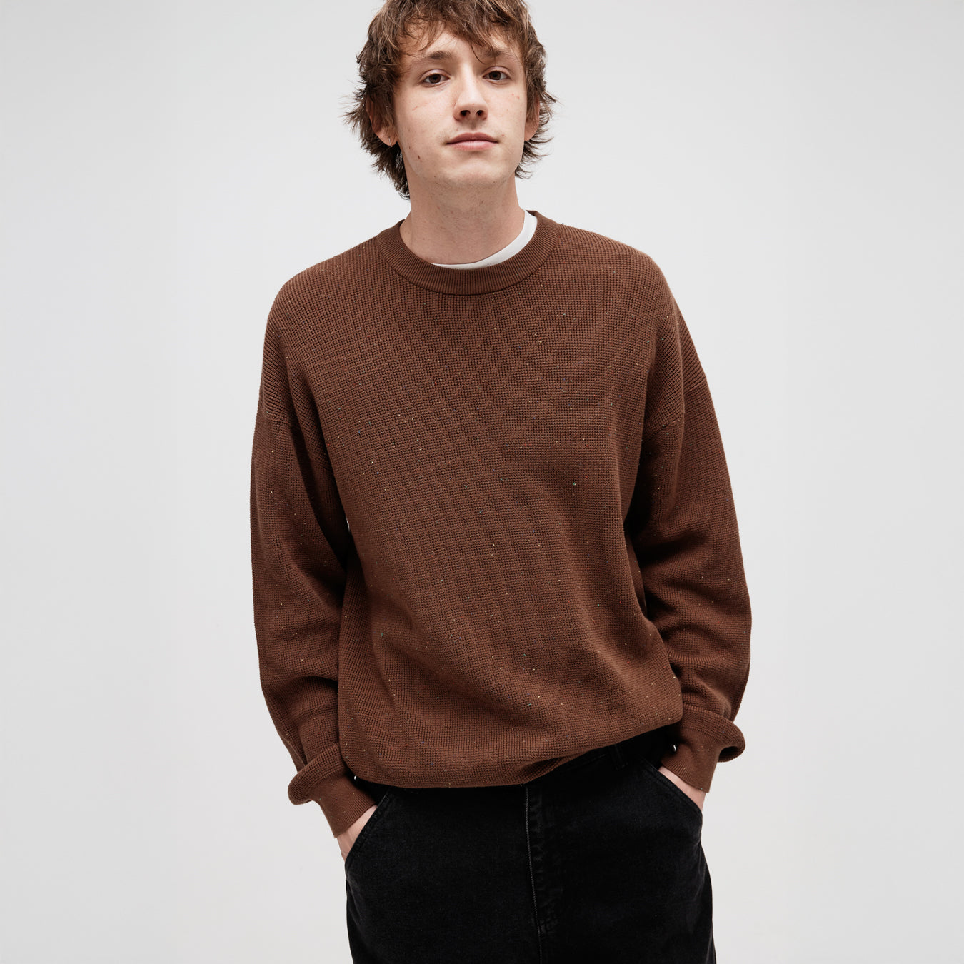 PASS-PORT ニット Pass~Port Speckle Knit Sweater - Brown