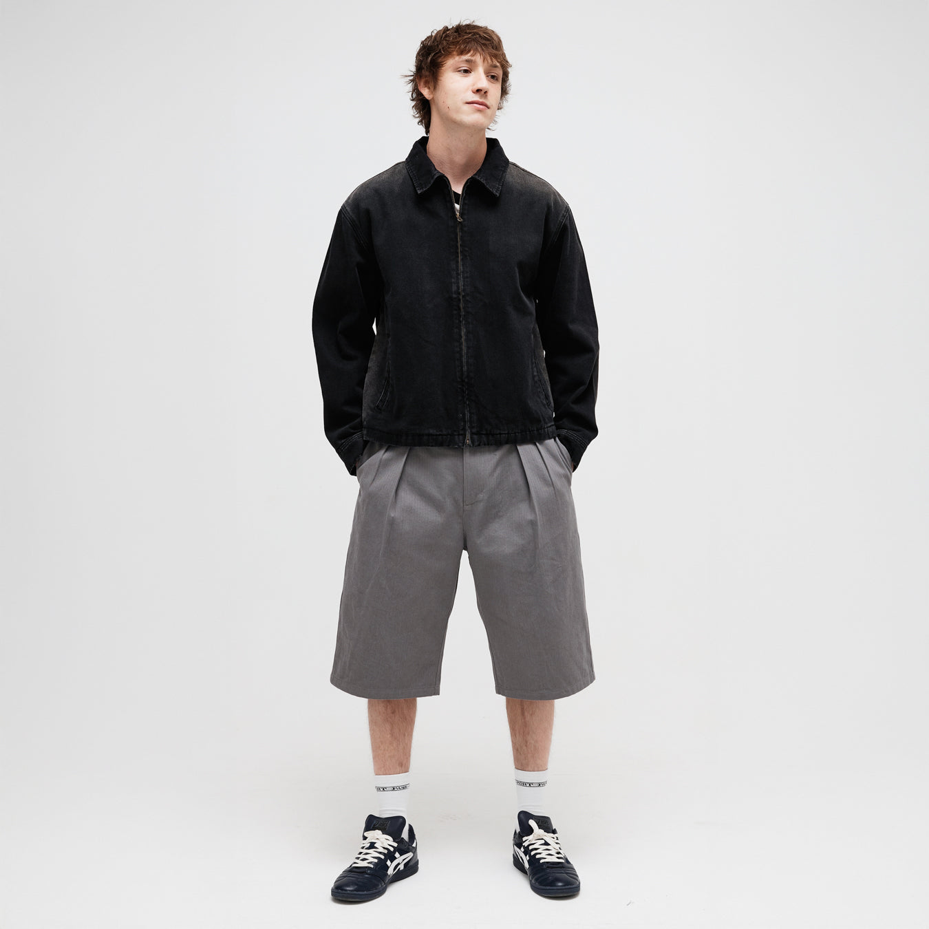 Pass~Port Faded Wash Workers Jacket - Black