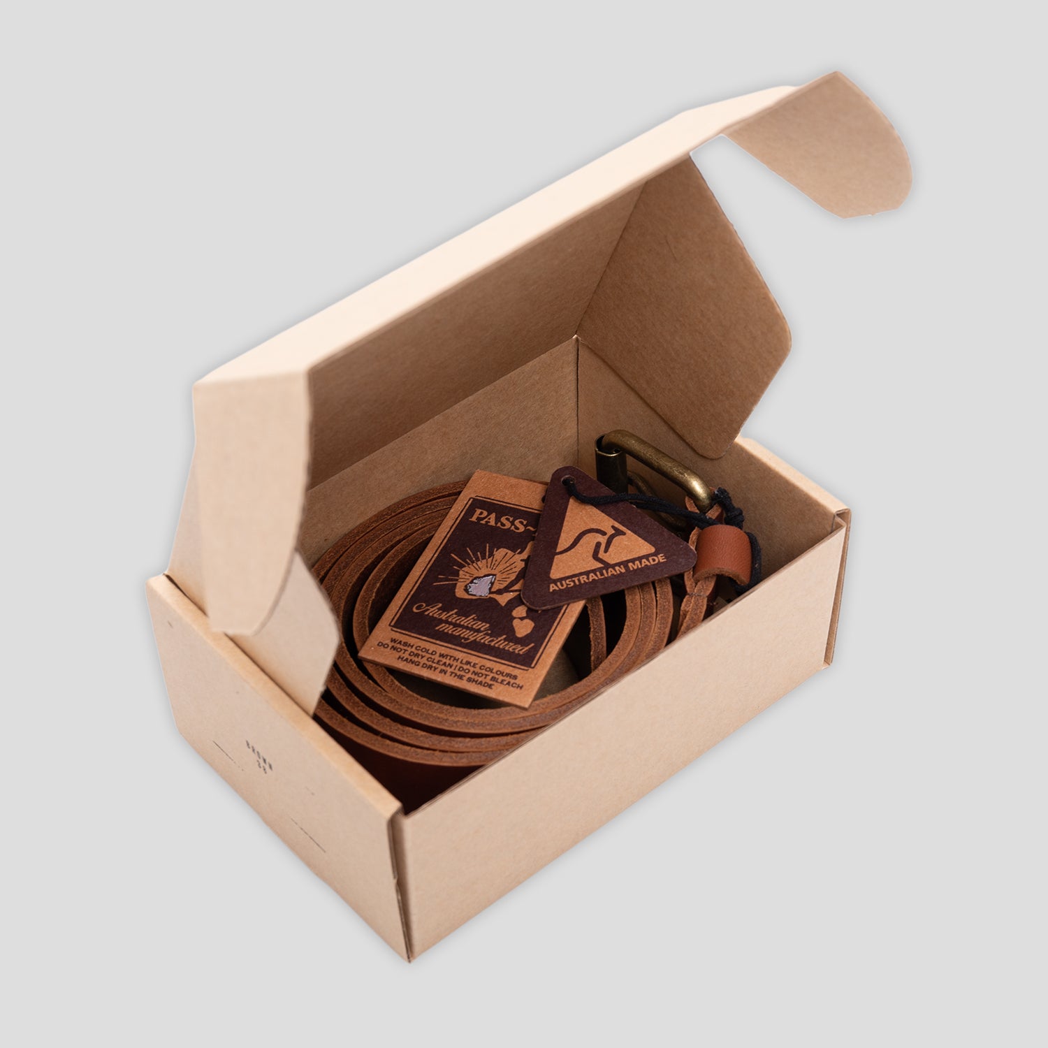 Pass~Port Australian Manufactured Belt - Brown