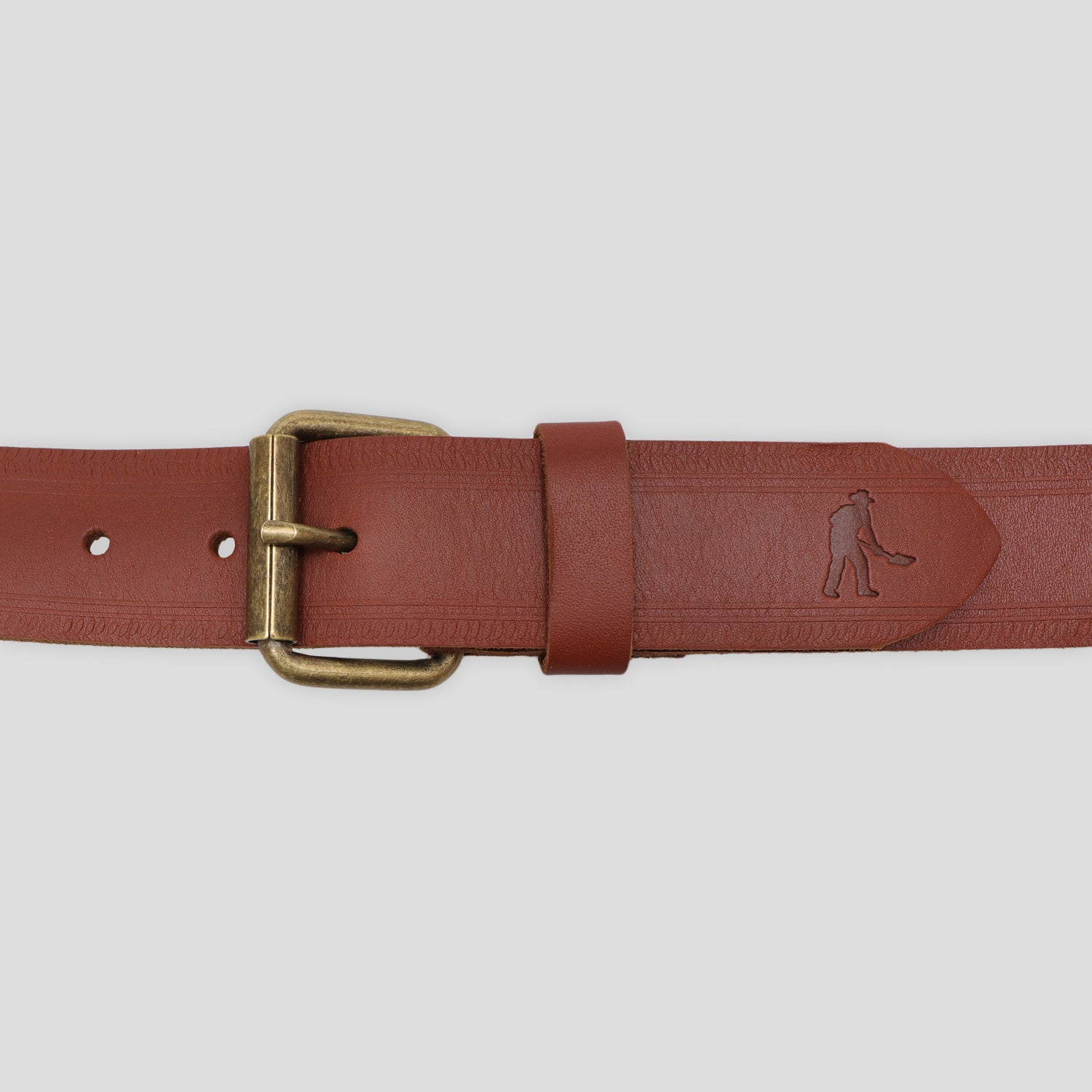 Pass~Port Australian Manufactured Embossed Belt - Brown