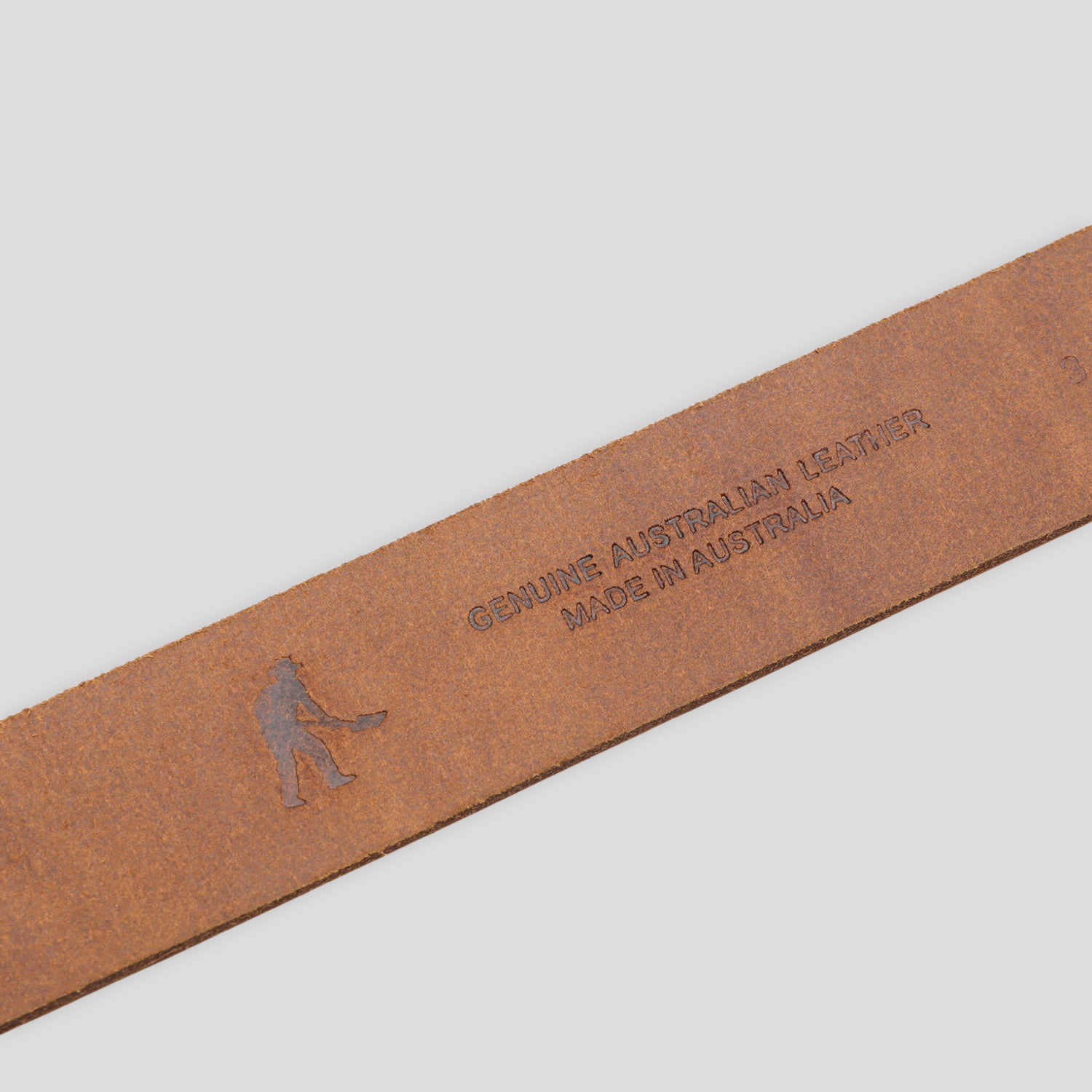 Pass~Port Australian Manufactured Embossed Belt - Brown