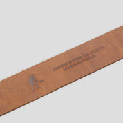 Pass~Port Australian Manufactured Embossed Belt - Brown