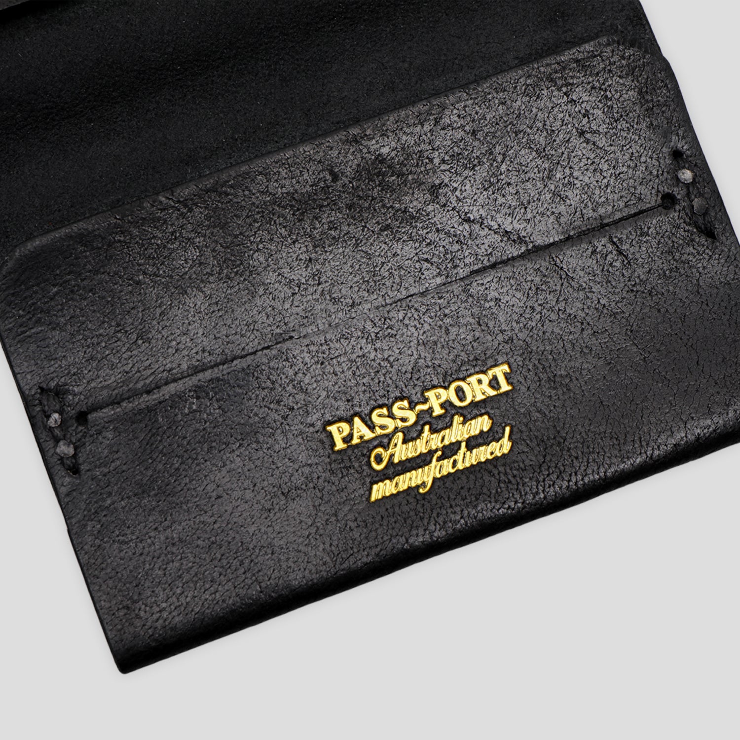 Pass~Port Australian Manufactured Leather Wallet - Black