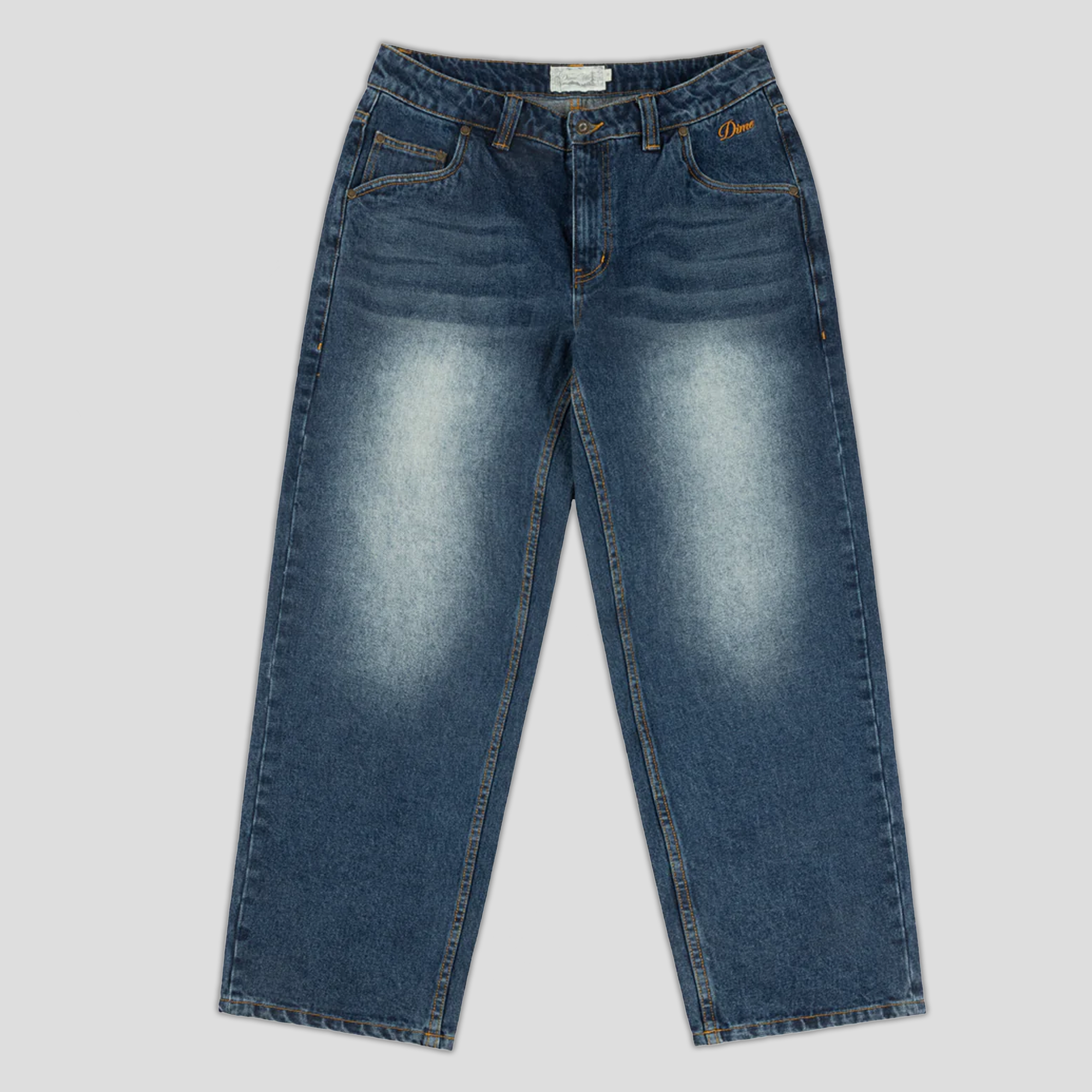 Dime Classic Relaxed Denim Pants - Faded Indigo – Pass~Port