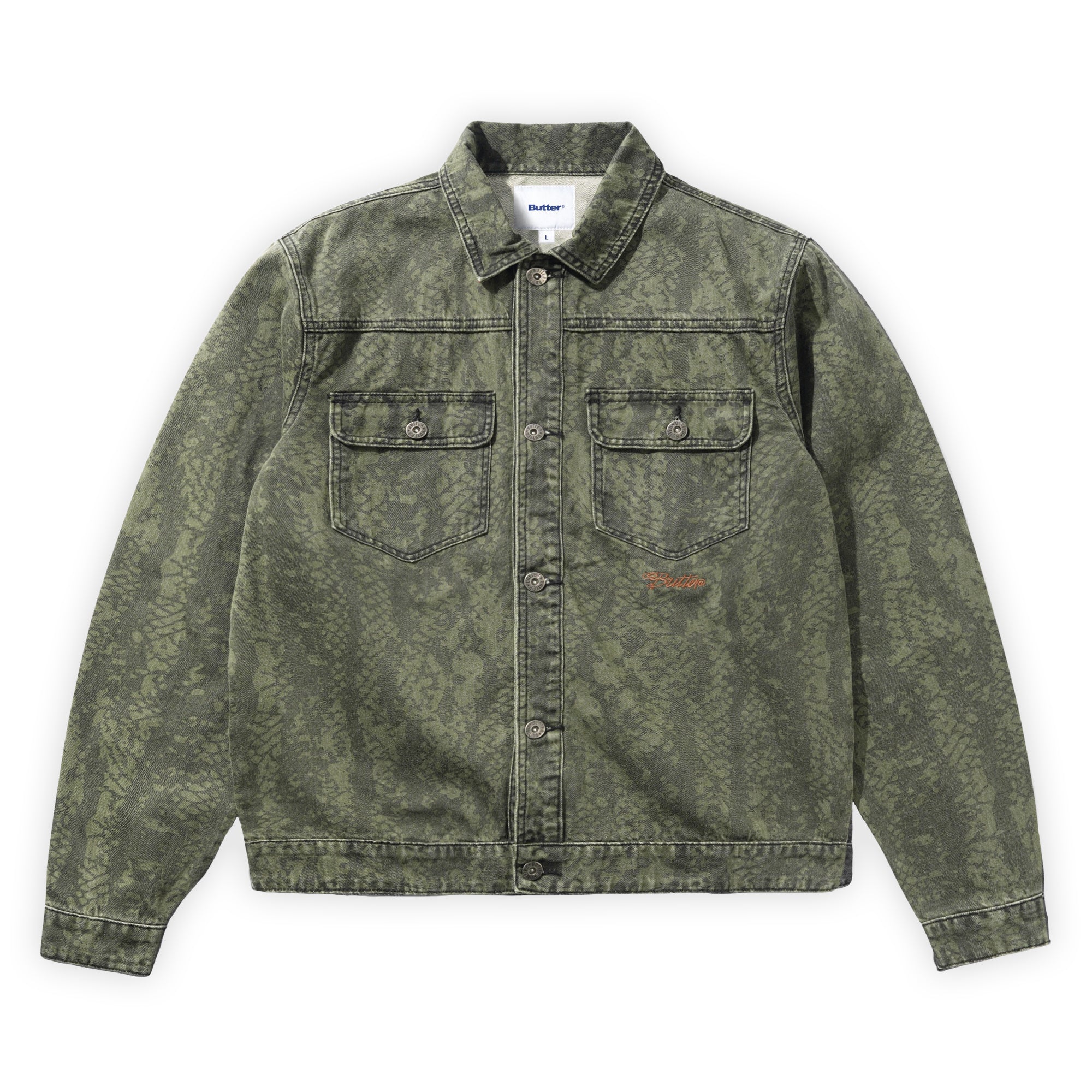 Butter Goods Garage Denim Jacket - Lowland Camo – Pass~Port