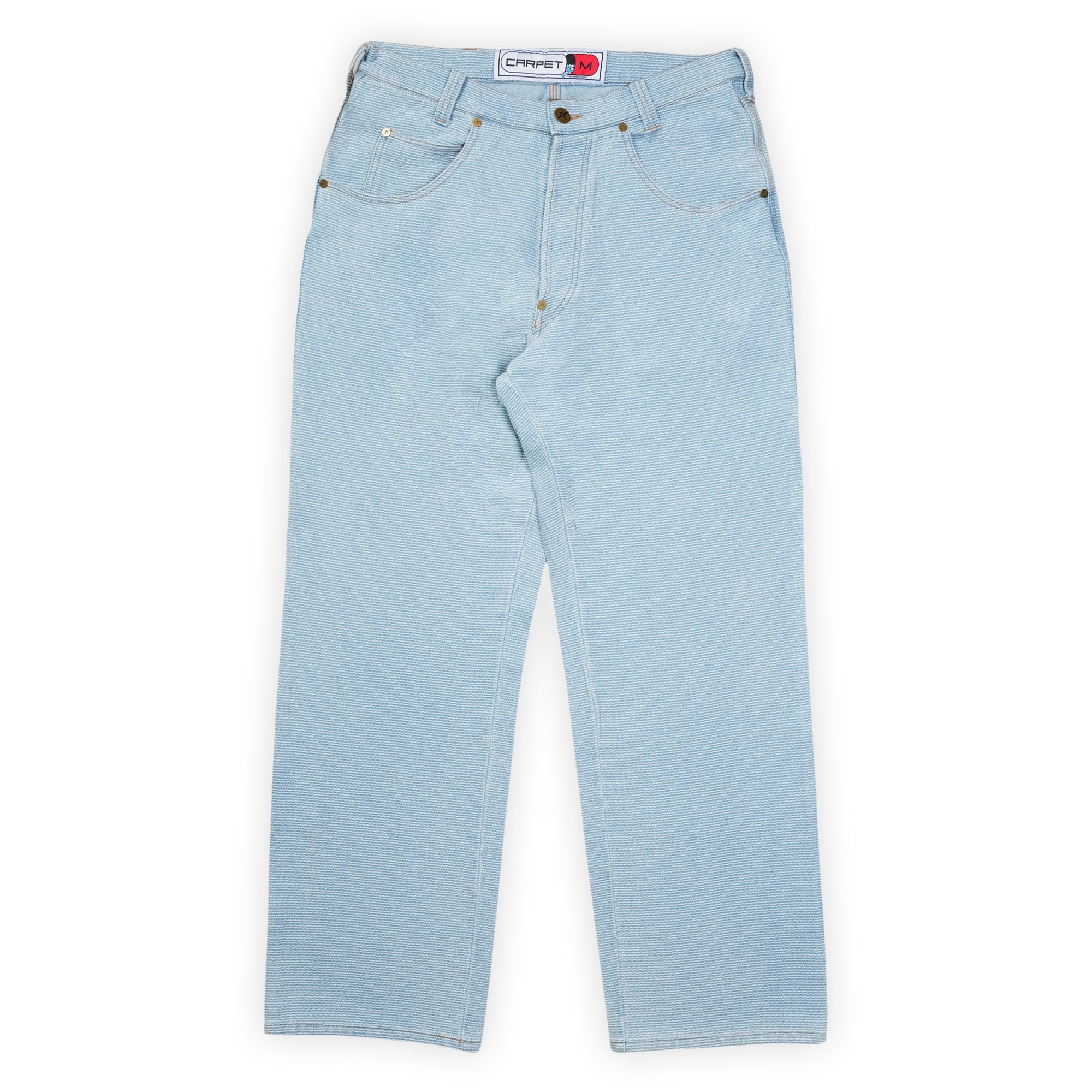 carpet company カーペットカンパニー デニム 32インチ Carpet Company Interlock Stitch Denim Jeans - Blue – Pass~Port