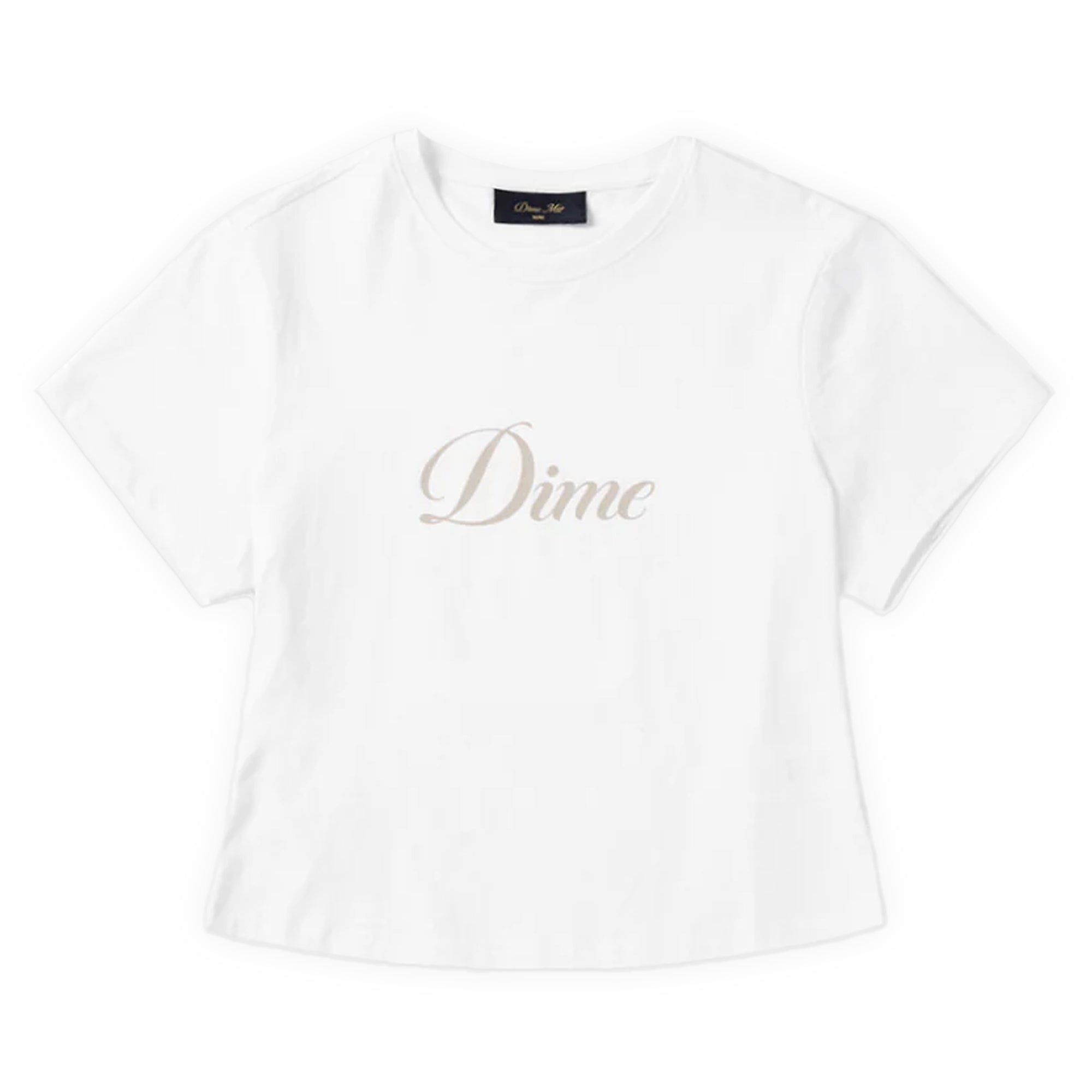 Dime Cursive Tee - White – Pass~Port