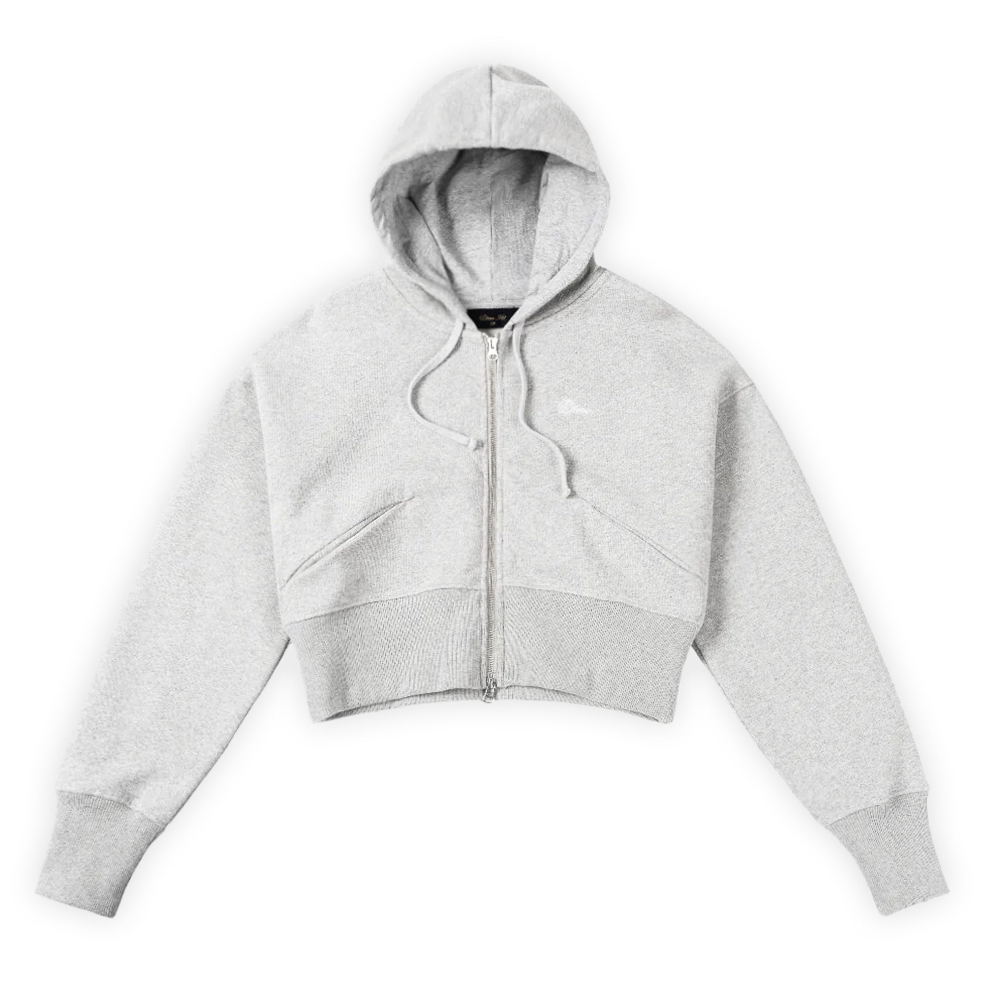 Dime Cropped Zip Hoodie - Ash – Pass~Port