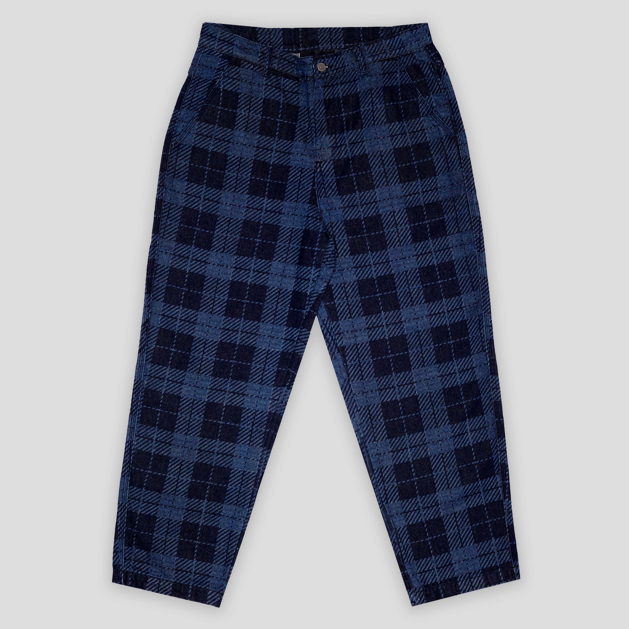 WKND Gene's Jeans - Plaid Blues