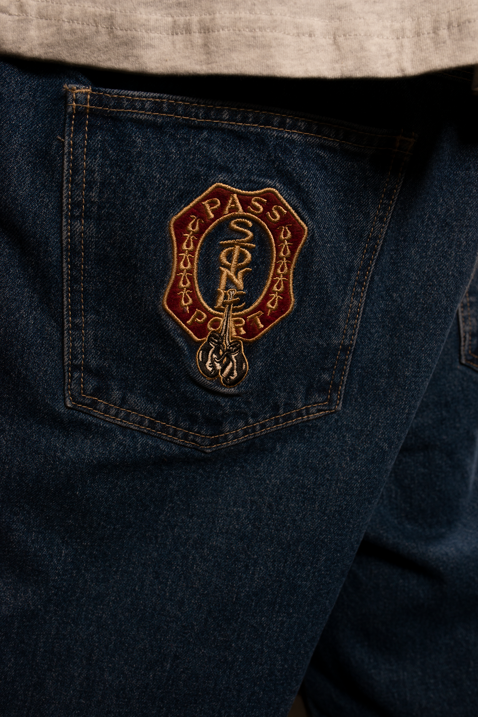 Pass~Port & Anthony "Stone" Mapstone Workers Club Jean Short - Washed Dark Indigo