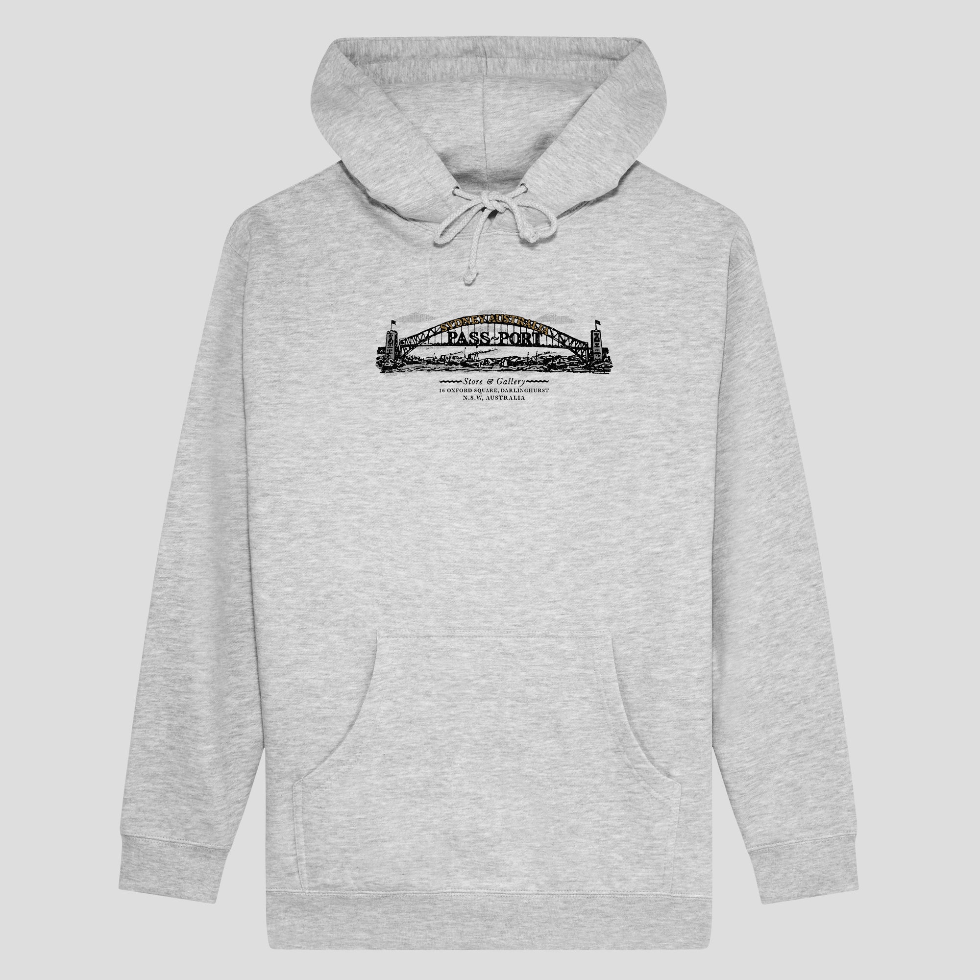 PASSPORT (パスポート) 限定 フーディ Sydney Harbour Hoodie Pass~Port Store & Gallery Exclusive Sydney Harbour Hoodie - Ash