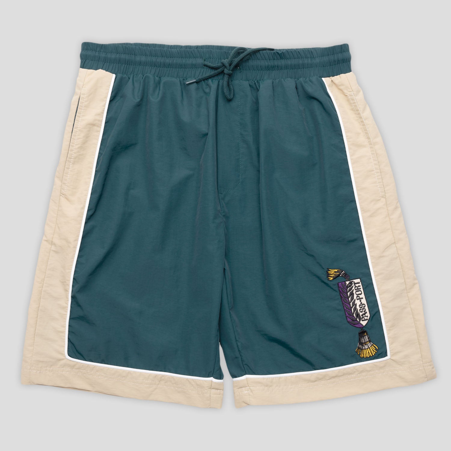 Pass~Port Tassle RPET Casual Short - Green / Cream
