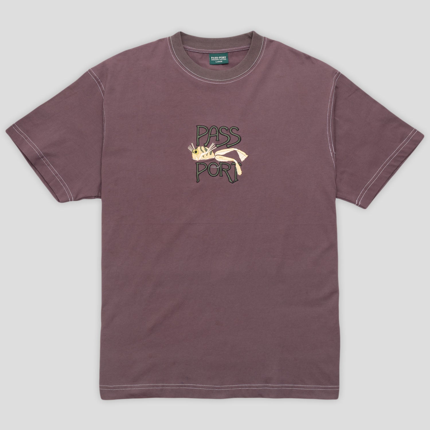 Pass~Port Frog Lure Organic Cotton Tee - Bottle Brown