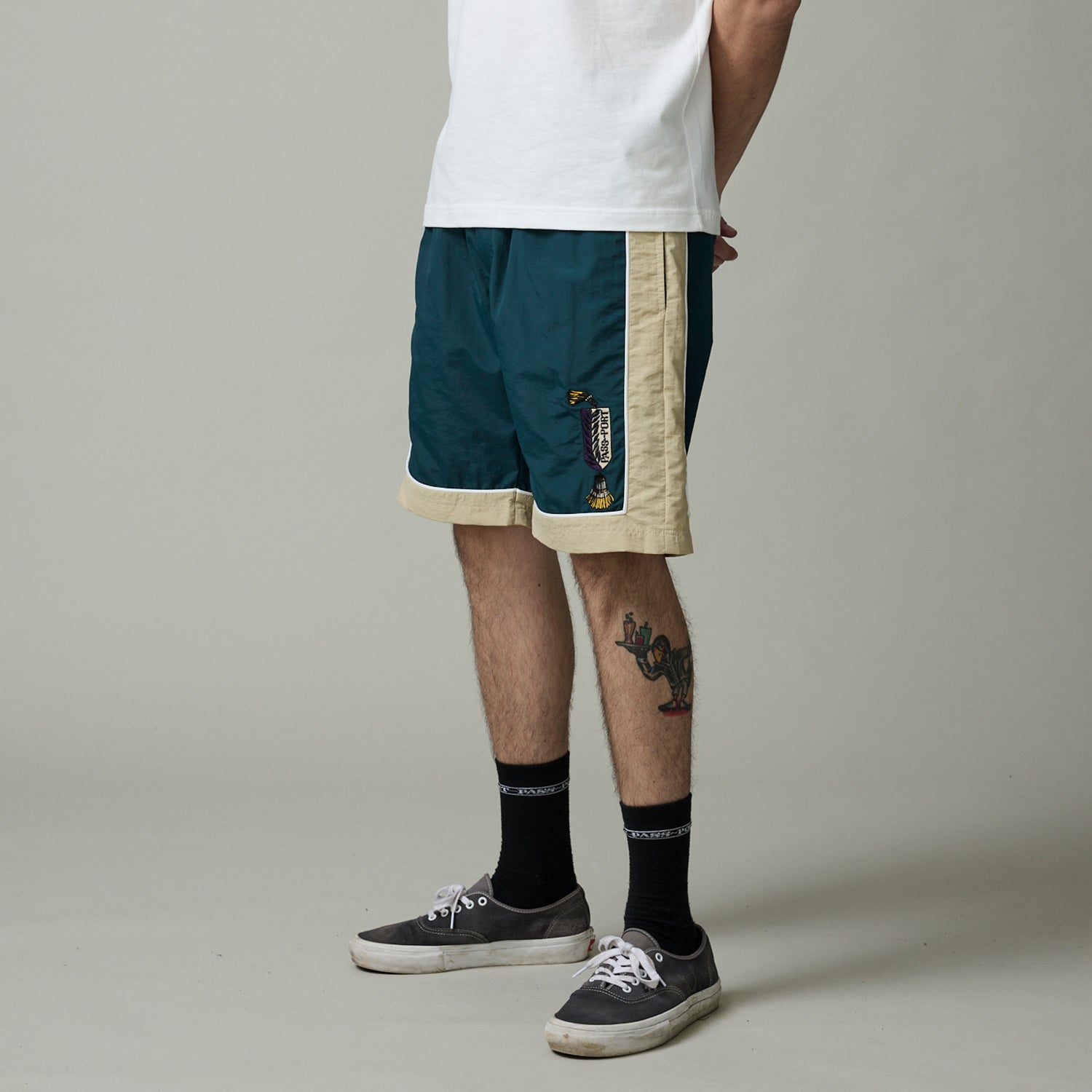 Pass~Port Tassle RPET Casual Short - Green / Cream
