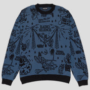 Pass~Port Eyeball Knit Sweater - Harbour Blue / Black