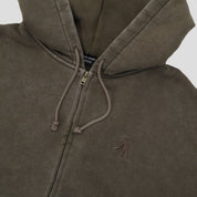 Pass~Port Solid Workers Zip Hood - Washed Bark
