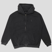 Pass~Port Solid Workers Zip Hood - Washed Black