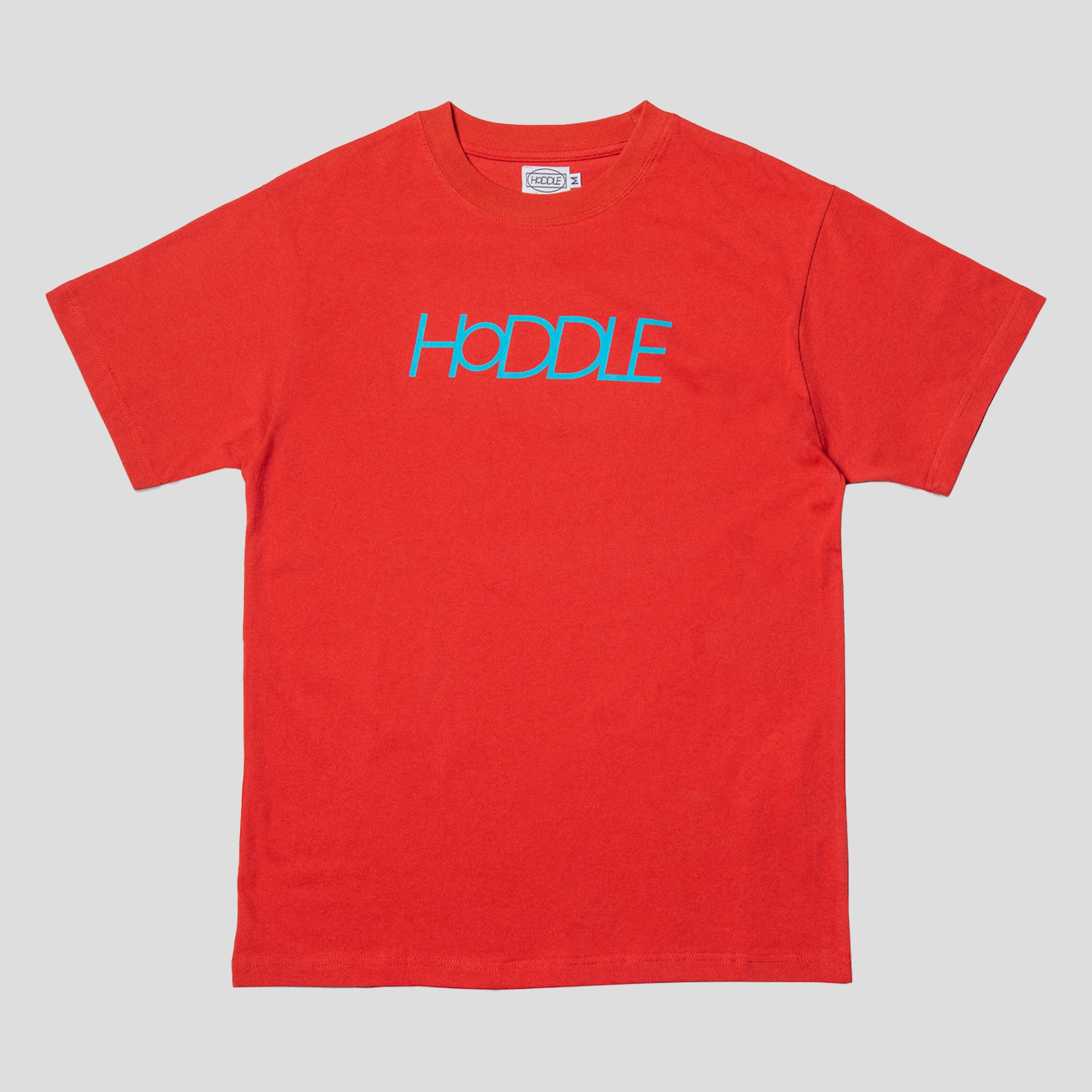Hoddle Logo Tee - Crimson / Blue – Pass~Port