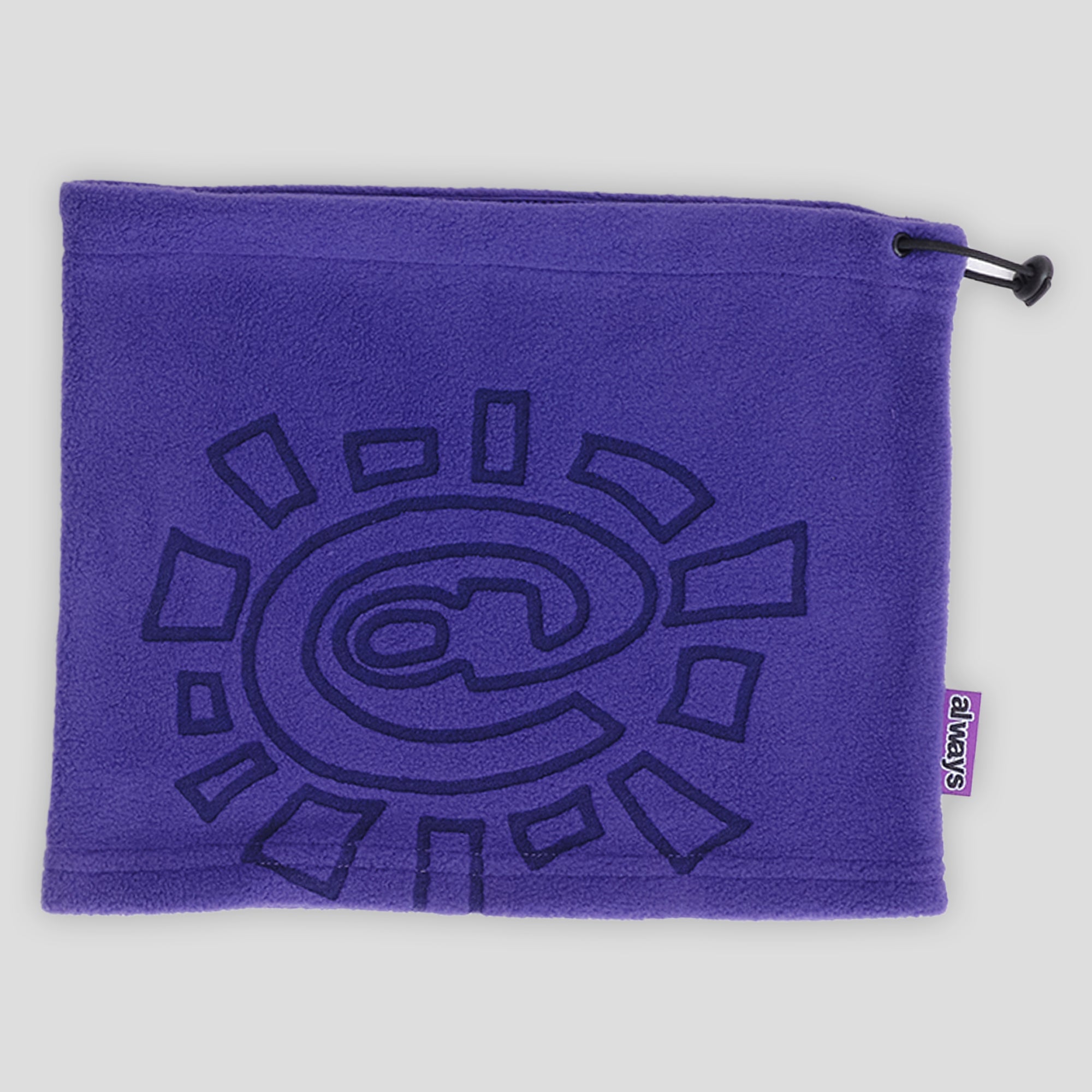 always do what you should do ネックウォーマー Always Do What You Should Do Polarfleece Snood - Purple – Pass~Port