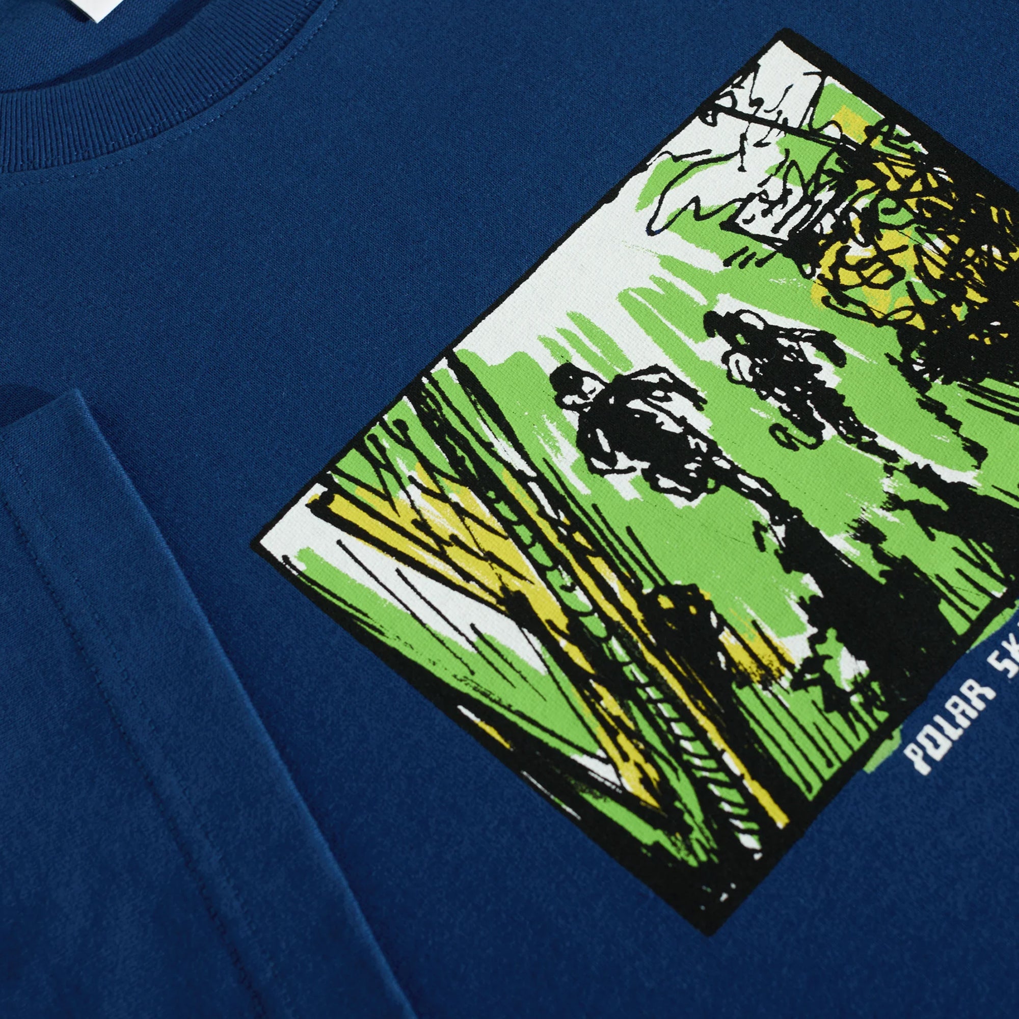 Polar Skate Co. Running Tee - Deep Royal Blue