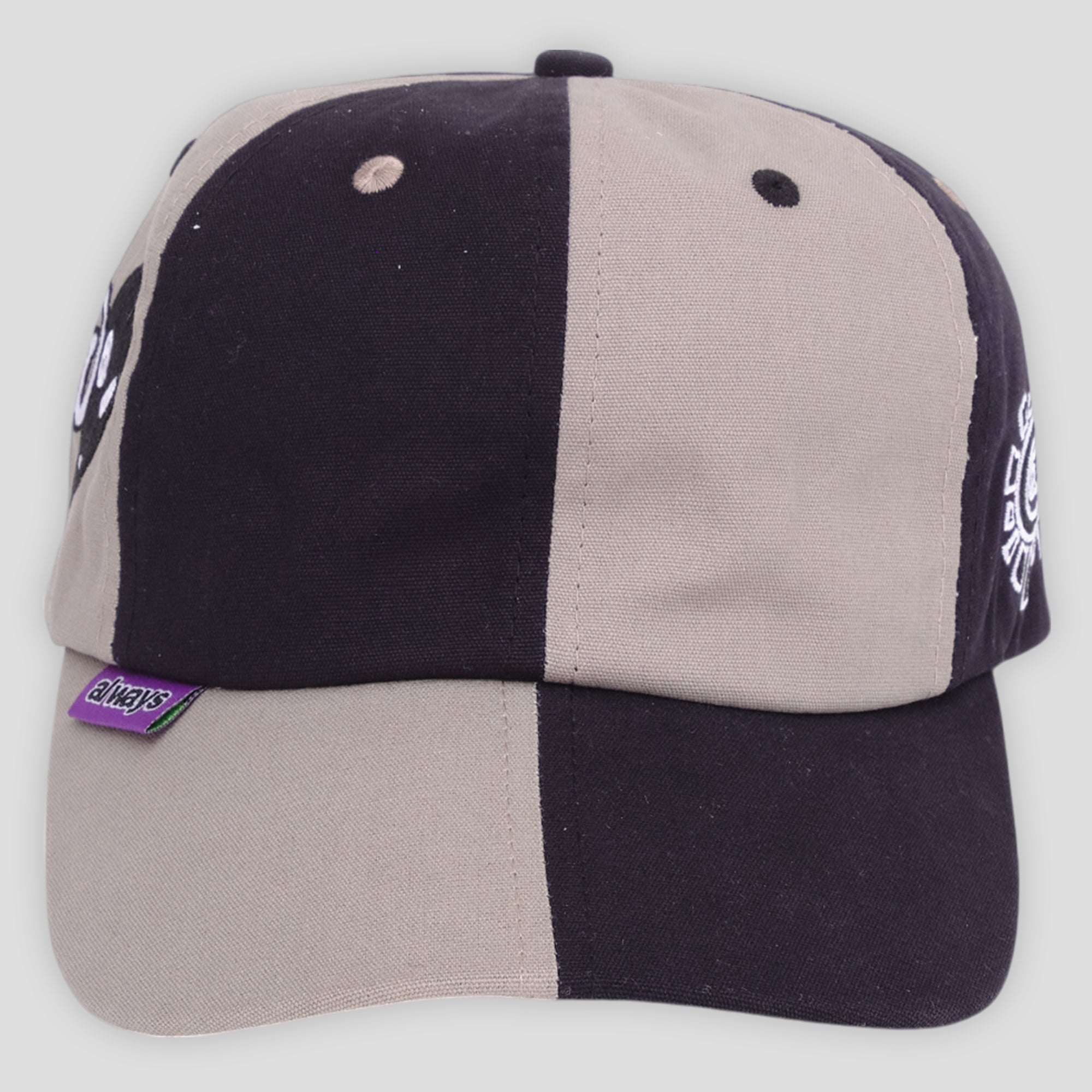 Always Do What You Should Do 2 Tone 6 Panel Cap - Grey / Black
