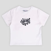 Always Do What You Should Do Heart Sun Baby Tee - White