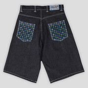 Always Do What You Should Do Relaxed Unisex Denim Shorts - Pocket Print