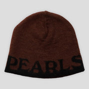 Pearls Skateboards Adore Beanie - Brown