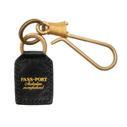 Pass~Port Australian Manufactured Leather Key Fob - Black