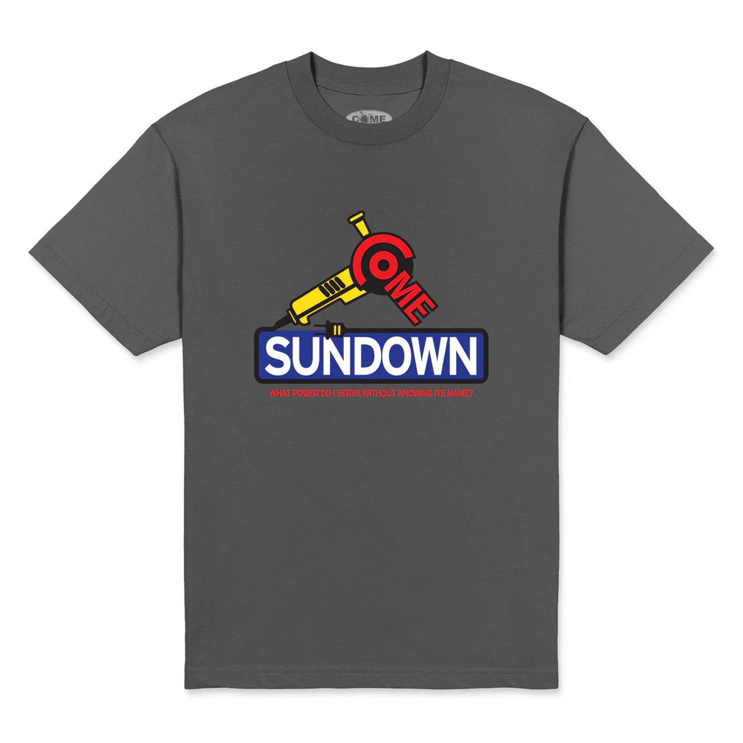 Come Sundown Power Tee - Charcoal