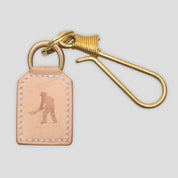 Pass~Port Australian Manufactured Leather Key Fob - Tan