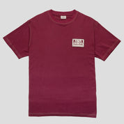 Pass~Port & Evisen Logo Lock~Up Tee - Burgundy