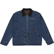 Pass~Port Solid Denim Packers Jacket - Dark Indigo