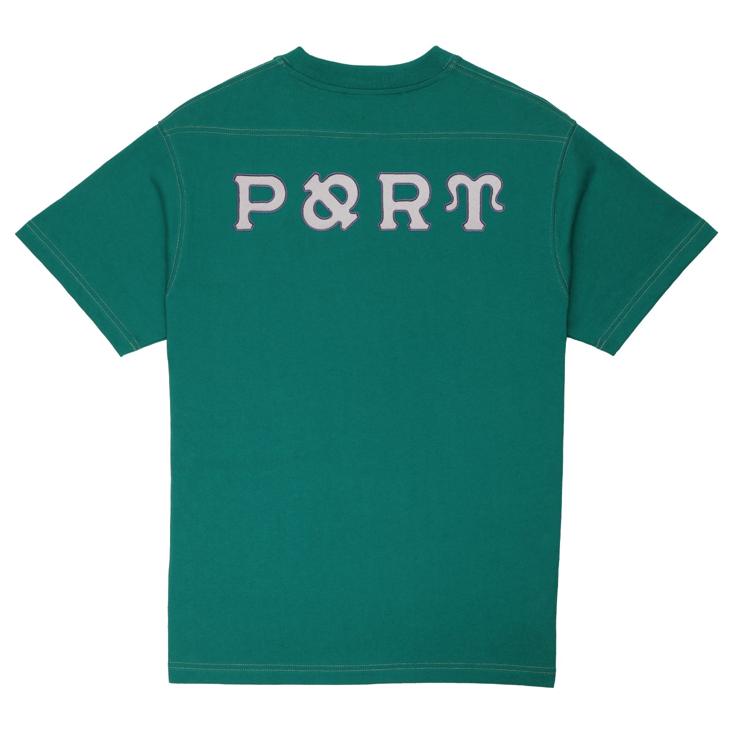 Pass~Port Letterhead Panel Tee - Bottle Green