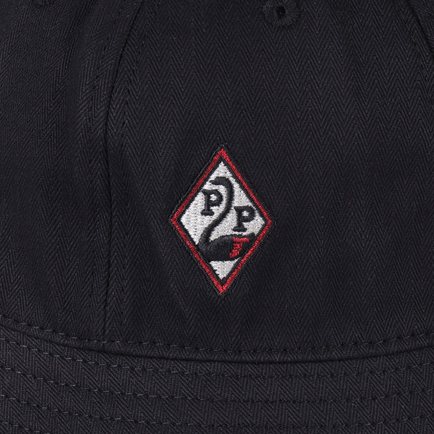 Pass~Port Swanny Herringbone Bucket Hat - Black